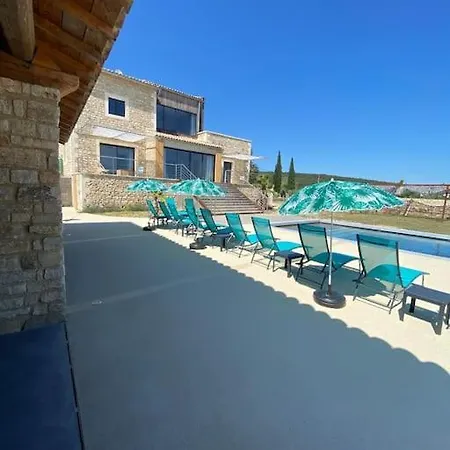Mas Piralet Ardeche En Pierre Piscine 6*12 Pool House Equipe Hotel